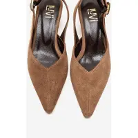 Forever & Always Dioris Läder Slingback Kitten Klack Pump