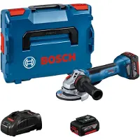 Bosch Professional GWS 18V-10 P 06019J4101 Sladdlös vinkelslip 125 mm inkl. extra batteri, inkl. laddare, väska 18 V 5 Ah - SOLO