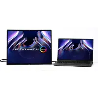Asus ZenScreen Fold OLED MQ17QH platt skärm för PC 43-9 cm (17.3") 2560 x 1920 pixlar Quad HD Silver