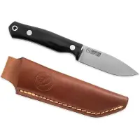 Casström No.8 SFK - Svart Micarta Flatslipad