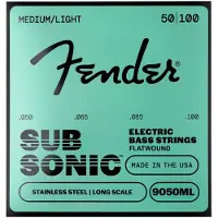 Fender 9050 ML Rostfritt Stål Bas Flatwound Strängar 50-100