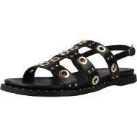 Carmela för kvinnor. 16320803-NEGRO Sandaler i läder 163208 svart (39), Hud, Karta, Spänne, Casual