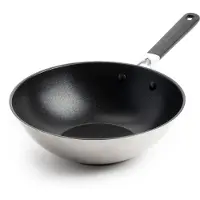 KitchenAid - KA-Classic Stainless Steel 3ply OpenWok - Silver - 28 cm