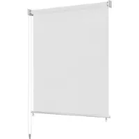 vidaXL Rullgardin utomhus 140x230 cm vit