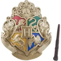 Paladone Juldekor Harry Potter Hogwarts-vapen, styrd trollstavslampa