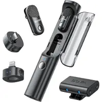 Boya trådlös headsetmikrofon Magic-02 USB-C/Lightning/3,5 mm