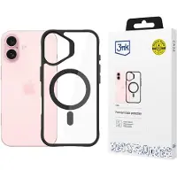 3mk Protection 3mk Satin Armor MagCase med MagSafe för iPhone 16 Plus – genomskinligt med svart ram