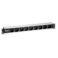 Equip 19-tums Rackströmskena Med 9 Uttag Rackströmskena Med 8 Uttag 1.8 M