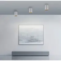 Pure Taklampa Point, dimbar, Vitt / opal, Badrum, Metall, Modern, Taklampa