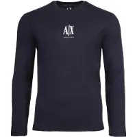 Armani Exchange för män. XM000364AF12308UB101 Långärmad marinblå t-shirt (XXL), Casual, Bomull, Lång ärm, Marino
