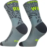 Dynafit - Trail running kläder - Run Wild Crew Socks Smoke Blue för Unisex - Storlek 39-42 - Blå