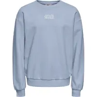 ONLY GIRLS Sweatshirt 'KOGPhilea' ljusblå / gammalrosa / cranberry / vit