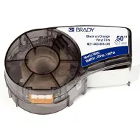 Brady M21-500-595-OR vinyltejp | svart text - orane tejp | 12,7mm x 6,40m (original)