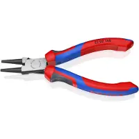 Knipex 22 02 160 Verkstad Rundtång Rak Krom-vanadium elektriskt stål 160 mm
