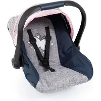 Bayer Design Dolls: Bilstol - Gray Blue Pink Butterfly - Passar dockor upp till 18 'barn ltsas spela skerhetsblte soltak tillbehr fr -plush