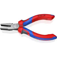 Knipex 20 02 140 Verkstad Flat tång Rak Krom-vanadium elektriskt stål 140 mm