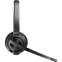 HP Poly Savi 8220 Stereo DECT 1880-1900 On-ear headset Dect Stereo Svart Volymkontroll, Mikrofonljudavstängning Datorer