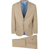 Suitable BASE Kostym Beige Storlek