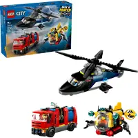 LEGO City Helikopter, brandbil och ubåt 60462
