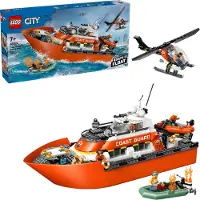 LEGO CITY 60504 Räddningsbåt kustbevakningen med helikopter (60504)