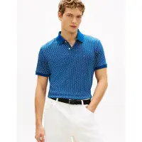 Tommy Hilfiger för män. MW0MW42776 Säsongsbetonad Polo blå (XL), Casual, Bomull, Kort ärm