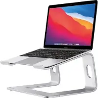 Crong AluBench - Ergonomiskt stativ för bärbar dator i aluminium (silver)