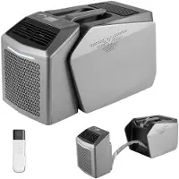 Vevor Bärbar Camping Luftkonditionering 4850 BTU, Dubbelslangs Delad Tält AC-enhet med Fjärrkontroll och Pekskärm, 16–32°C Justerbar, 200 m³/h Luftflöde, 58dB Lågt Brus, För Husbil, Utomhuskylning, Mö
