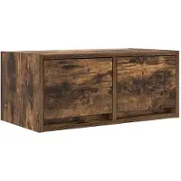 vidaXL TV-bänk rökt ek 60x31x25,5 cm konstruerat trä