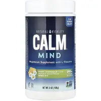 Natural Vitality , CALM Mind, Magnesium Supplement med L-Theanine Drink Mix, Honey Chamomile, 6 oz (168 g)
