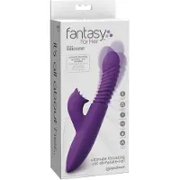 Fantasy For Her For Her - 3‑i‑1 stötvibrator med värmefunktion (lila)