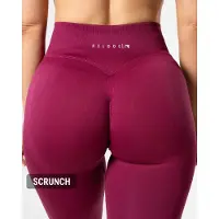 Relode Hybrid Seamless Tights - Red Plum
