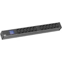 Bachmann 800.2055 19 tum Nätverksskåp-förgreningsdosa 1 U IEC C13 10A Svart