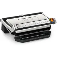 Tefal Optigrill+ XL GC727D10, Svart, Rostfritt stål, Metall, Rektangulär, Knappar, 800 cm ^, 400 x 200 mm