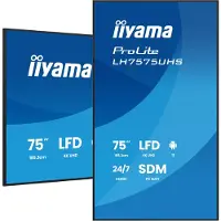 Iiyama LH7575UHS-B2AG Digital skylt EEK: G (A - G) 189.3 cm 75 tum 3840 x 2160 Pixel 24/7