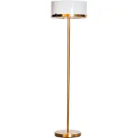 By Rydens Design golvlampa Marcel, dimbar, Mässing / guld, Vardagsrum / matsal, Metall, Design, Golvlampa