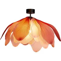 By Rydens Design taklampa Lou Lou, dimbar, Violett / rosa / rosè, Hall, Textil / tyger / siden, Design, Taklampa