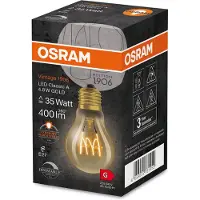 Osram HOMELIGHTING 4058075761452 LED-lamp EEK G (A - G) E27 Päronform 4.8 W = 35 W Varmvit (Ø x H) 60 mm x 60 mm dimbar 1 st