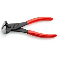Knipex 68 01 180, Ändavbitartång, 4 mm, Stål, Plast, Röd, 180 mm