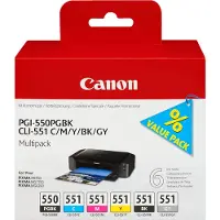 Canon Ink 6496B005 PGI-550/CLI-551 Multipack
