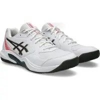 Asics för män. 1041A547 Sneakers GEL-Dedicate 9 Clay vit (42), Tyg, Karta, Nyckelband, Casual, Deportivo