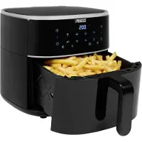 Princess 01.182244.01.001 Varmluftsfritös 6 l 1500 W Non-stick-beläggning, Varmluftsfunktion, Timerfunktion, Temperaturförval, med display Svart