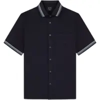 Armani Exchange för män. XM002110AF22640UB101 Polo Informal marinblå (S), Casual, Bomull, Kort ärm, Marino