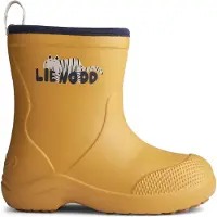 Liewood Gummistövel 'Aston' saffran / greige / svart