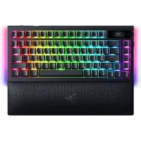 Razer BlackWidow V4 Pro - Tangentbord - 75% - med OLED-display, roterande kodare - bakgrundsbelyst - trådlös - USB-C, 2.4 GHz, Bluetooth 5.1 - QWER...
