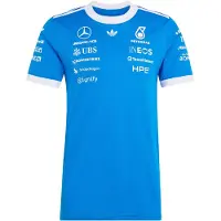 Adidas Mercedes-amg Petronas F1 Team Blue Wonder Driver Jersey T-shirt Med Korta ärmar