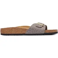 Birkenstock Pantolette 'Madrid' taupe / mörkgrå