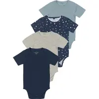 The New Siblings Bodies k/ä - 4-pack - TnsbBaby - Multi Färg Moo - - 2 år (92) - Body K/Ä