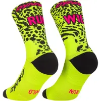 Dynafit - Trail running kläder - Run Wild Crew Socks Ultra Yellow för Unisex - Storlek 39-42 - Gul
