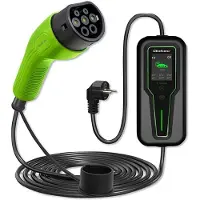 Qoltec Ev 2-in-1 Adjustable Type2 3.5kw 230v Lcd Elbilsladdare 5 M