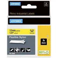Dymo S0718080 Märkband Bandfärg: Gul Skriftfärg: Svart 12 mm 3.5 m
